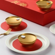希尔顿酒店供应商 茗挚 小金碗 即食冰糖燕窝 100g*10碗 礼盒装