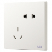ABB 开关插座 轩致白色五孔插座斜五孔插座*8只 166.8元包邮（需用券，折合20.58元/只）