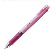 日本斑马牌（ZEBRA）0.7mm 纤巧四色圆珠笔 多功能原子笔 彩粉笔杆 B4A5原装进口 *10件