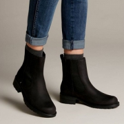限37码，Clarks 其乐 Taylor Shine 女士真皮切尔西靴
