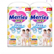 绝对值： kao 花王 Merries 妙而舒 拉拉裤 XL38片  *7件 349.6元包邮（合49.94元/件）