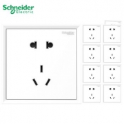 Schneider Electric 施耐德 皓朗白 86型五孔插座 10只装 90元包邮（需用券）