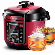 爆降110元：美的 MY-QC50A5 双胆高压电压力锅5L