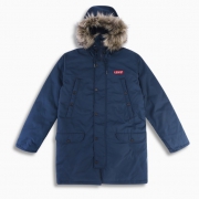 双11预售：Levi's 李维斯 男士毛绒连帽羽绒服 799元（需定金100元）