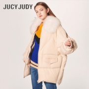 百家好旗下 Jucy Judy 大毛领廓形羽绒服