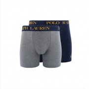 27号，黑卡会员！【2件装】Polo Ralph Lauren 男士舒适型平脚 内裤  LPB2P28*5