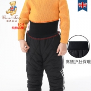 ClassicTeddy 精典泰迪 男女童加绒加厚保暖高腰棉裤