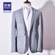 1日10点：罗蒙 120004 男士浅灰西服外套
