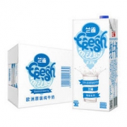 兰雀（Lacheer） 波兰原装进口 唯鲜系列 脱脂纯牛奶 早餐奶 1L*12盒整箱装
