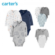 美国 卡特 Carters A类标准 婴儿全面长袖连体衣 3件套