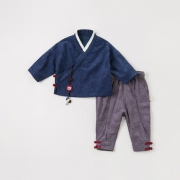 11日0点、双11预告：dave&bella 戴维贝拉 男童汉服套装 DB12752 低至132.9元