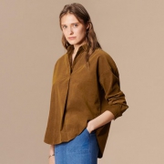 UNIQLO 优衣库 420563 灯芯绒半开领上衣