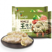 bibigo 必品阁 白菜猪肉王饺子 350g*2袋 19.9元，可优惠至15.9元