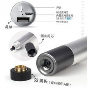 魔铁激光笔激光灯手电筒售楼绿光红光强光远射USB充电 沙盘教鞭强大功率镭射指星笔防水逗猫笔棒M7 *5件