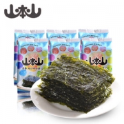 台湾产  山本山 原味即食烤海苔 12.6g*2条*6包/件 8万好评