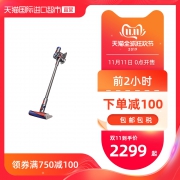 Dyson戴森 V8Absolute无线吸尘器除螨顶配6吸头 2主/4配件银杆美版