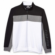 Calvin Klein/卡尔文·克莱恩 男士 经典四分之一拉链毛衣