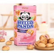 明治熊猫夹心饼零食组合50g*8盒