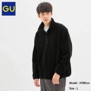 GU极优 GU318294300 男士细摇粒绒套头衫