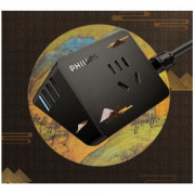 PHILIPS 飞利浦 小飞魔方插座 非遗定制款 2位3USB 1.5米