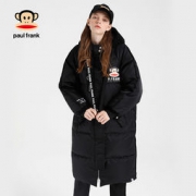 大额神券：大嘴猴 2019秋冬新品女韩版长款印花羽绒服