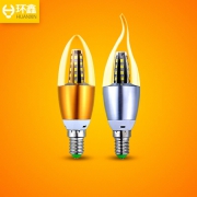 环鑫 led蜡烛灯泡 5W 白光 1.5元包邮（需用券）