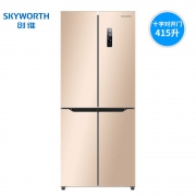 Skyworth 创维 BCD-415WP 变频 风冷 十字对开门冰箱 415L 2299元包邮