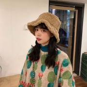 日系俏皮保暖帽泰迪绒渔夫帽子 券后￥27