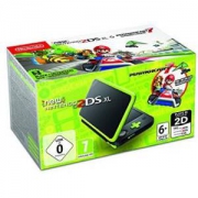 任天堂手持控制台 - 新任天堂 2DS XL Nintendo 2DS XL + Mariokart 7 Black and Lime Green