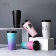 PLUS会员：simple|modern 双盖保温咖啡杯 480ml