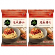 bibigo 必品阁 泡菜拌面 241g*2组合装 26.8元，可优惠至13.4元