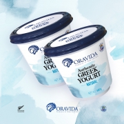 蛋白质高出国标300%！800gx2桶 新西兰原装进口 兰维乐 纯正原味希腊酸奶