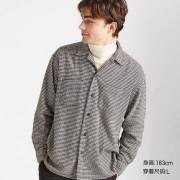 优衣库 426301 男装 法兰绒开领衬衫(长袖)