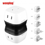 wonplug 万浦 007套装 万用转换插座 含英美澳欧标 38元包邮（需用券）