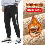 卡迪雁 男纯棉加绒款休闲裤