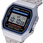 中亚Prime会员： CASIO 卡西欧 A168W-1 男士不锈钢手表 *2件