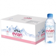 evian 依云 天然矿泉水 330ml*24瓶 67元包邮包税（需定金，前2小时）