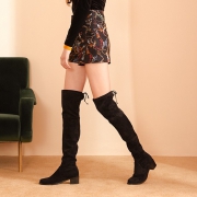 BASTO 百思图 M6793DE8 女款过膝靴 289元包邮（需用券）