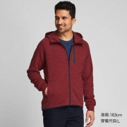27日0点：UNIQLO 优衣库 418702 男士弹力连帽开衫