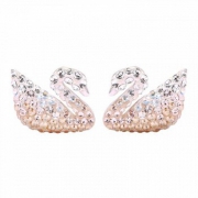11日0点、前2小时： SWAROVSKI 施华洛世奇 5215037 渐变色 Swan 天鹅耳钉