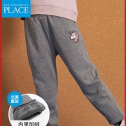 北美童装TOP品牌，The Children's Place 2019新款女童加绒加厚运动长裤 2色