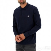 S码，Original Penguin 企鹅牌 男士皮克棉长袖Polo衫