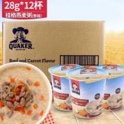 临期品：QUAKER 桂格 燕麦粥速食早餐  28g*12杯 19.8元（需用券）