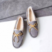 25日0点：OZWEAR UGG OB300 女士羊皮毛防水豆豆鞋