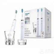 折合￥676/支，Philips 飞利浦 HX9327/87 旗舰钻石声波震动牙刷2支装 带充电玻璃杯