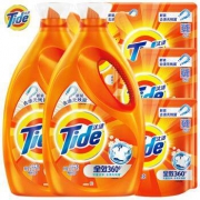 12点：Tide 汰渍 全效360度洗衣液 12.8斤*2件