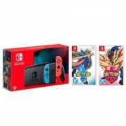 Nintendo 任天堂 Switch 续航升级版 游戏主机 + 《宝可梦 剑/盾》