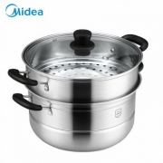 Midea 美的 不锈钢家用二层蒸锅 26cm
