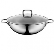 WMF 福腾宝 不锈钢双耳煎炒锅 28cm