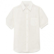 再降价：MUJI 无印良品 M8SC763 男士亚麻水洗衬衫